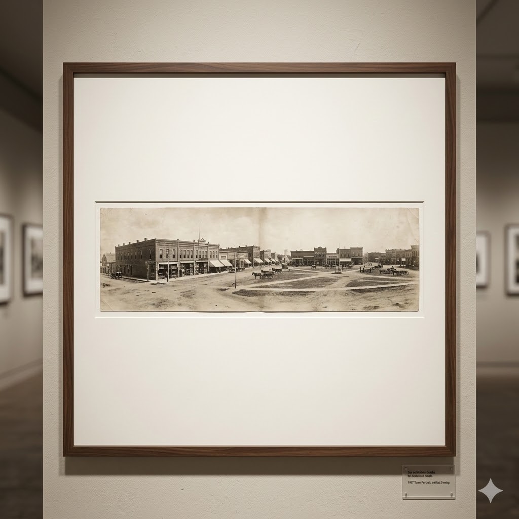 Artifact: Historic town portrait photo.